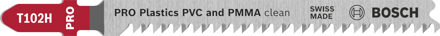 PRO Plastics PVC and PMMA T102H Decoupeerzaagblad | 100 mm | 5 stuks - 2608667051