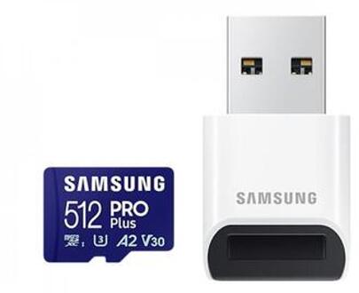 PRO Plus microSD Card + Kaartlezer Blue