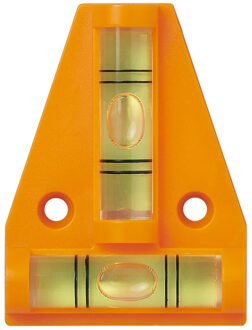 Pro Plus waterpas pyramide met magneet 6 cm oranje