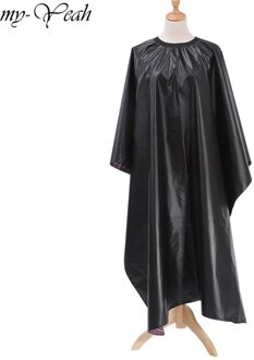 Pro Salon Zwart Kappers Cape Kapper Kapper Haircutting Dye Wrap Waterdicht Cover Gown Schort Hairstylist Doek