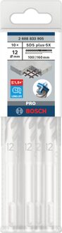 PRO SDS plus-5X Hammer Drill Bit | 12 x 100 x 160 mm | 10 pcs - 2608833905