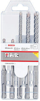 PRO SDS plus-5X Hammer Drill Bit Set | 5/6/6/8/10 mm | 5 pcs - 2608833910