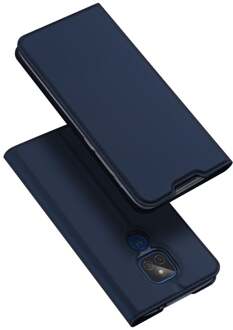 Pro Serie - slim wallet hoes - Motorola Moto G9 Play - Blauw