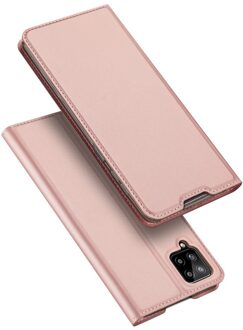 Pro Serie Slim wallet hoes - Samsung Galaxy A12 - Rose Goud