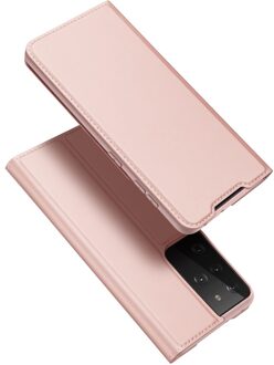 Pro Serie Slim wallet hoes - Samsung Galaxy S21 Ultra - Rose Goud