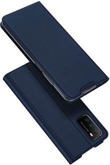 Pro Serie Slim wallet hoes - Xiaomi Poco M3 -  Blauw