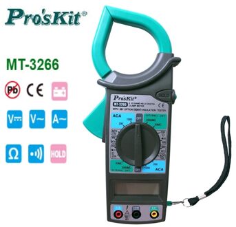 Pro'skit MT-3266 Stroomtang 1000A Hoge Precisie Elektricien Onderhoud 1/2 Digitale Elektricien Ac Dc Stroom Test Meter