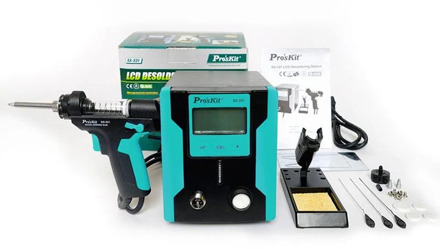 Pro'skit SS-331B Upgrade Version ESD Digital Adjustable Desoldering Suction Gun Suction Pump Station For PCB Desolder Repair