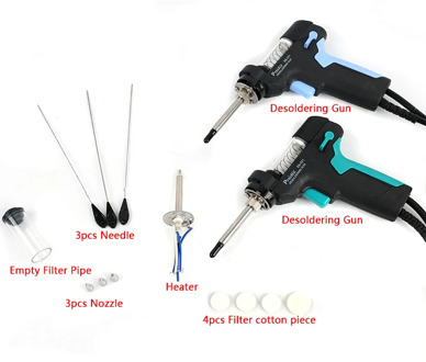 Pro'sKit SS-331H LCD Digital Desoldering Station Electric Desoldering Gun Accessories Weld For Empty Filter Pipe Nozzle Heater