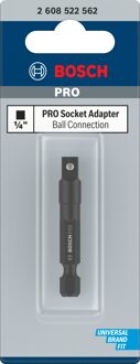 PRO Socket Adapter met kogelaansluiting | 1/4" | 50 mm - 2608522562