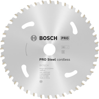 PRO Steel cordless Cirkelzaagblad | 165 x 1,6 x 20 mm - 2608846858