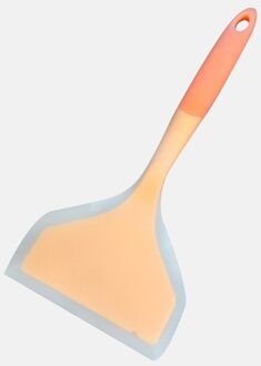 Pro Thuis Kookgerei Siliconen Spatels Keuken Schraper Rundvlees Vlees Ei Breed Pizza Schop Non-stick Turners Voedsel Lifters oranje