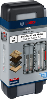 PRO Wood and Metal Keukenbouwerset | 100 mm | 30-delig - 2607011945