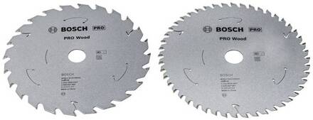 PRO Wood Cirkelzaagbladen | 165 mm | Cordless | 2 stuks - 2608644735