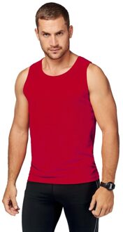 Proact Sport singlet voor heren - Rood - Tanktop hemd - Herenkleding - Mouwloze t-shirts