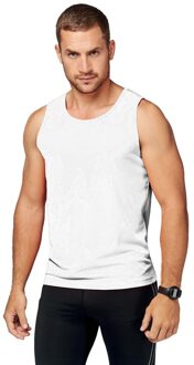 Proact Wit sport singlet voor heren 2XL (44/56)