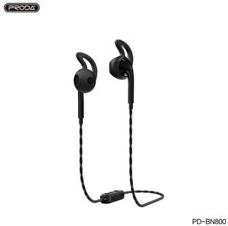 Proda Persoonlijkheid PD-BN800 Hals Gemonteerde Card Draadloze Bluetooth 5.0 Sport Hoofdtelefoon zwart
