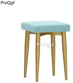 Prodgf 1Pcs Een Set Nordic Thee Winkel 46*29Cm Kruk Goud Been 61