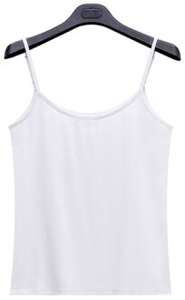 Product Dames Hemdje Sport Korte Mode Modale Vest Schouderriem Verstelbare Ondergoed wit