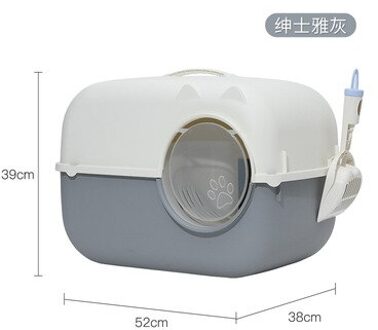 Product Volledig Gesloten Kattenbak Huisdier Lange Gangpad Kattenbak Lekkende Grote Gang Kattenbak