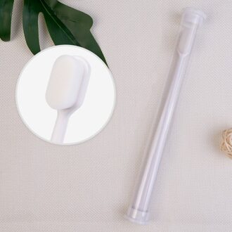 Producten Niet-Metalen Vestigen Wol Miljoen Wortel Haar Tandenborstel Super Zachte Douyin Celebrity Stijl Kinderen Zwangere Vrouwen Tim wit handvat Flat Burr