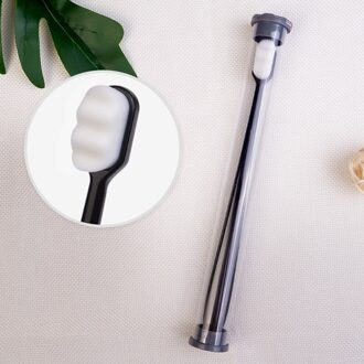 Producten Niet-Metalen Vestigen Wol Miljoen Wortel Haar Tandenborstel Super Zachte Douyin Celebrity Stijl Kinderen Zwangere Vrouwen Tim zwart en wit met patroon handvat golf Burr