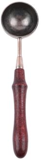 Producten Retro Seal Stamp Wax Stick Kachel Vintage Zegellak Melting Pot Houder Massief Houten Handvat Rood Koper lepel