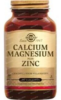 Productnaam: Solgar - Calcium Magnesium plus Zinc – 250 tabletten