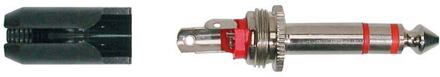 Proel 15JKS305 jack plug contact jack plug contact, 6,3mm, 3-polig, nikkel (voor proel nr. s305), met cable clamp