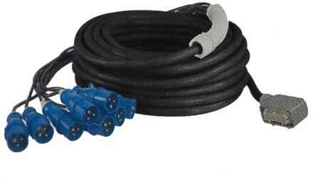 Proel CV-08-1 licht kabel licht kabel, zwart, 1 mtr, 19 x 2,5mm, 1 x cn-16-ppv en 8 x sdc-852