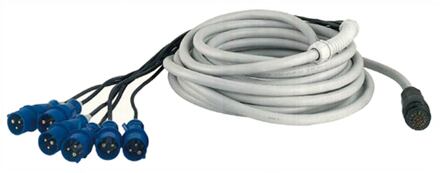 Proel CVS-06-1 licht kabel licht kabel, zwart, 1 mtr, 19 x 2,5mm, 1 x sox-19-fv en 6 x sdc-852