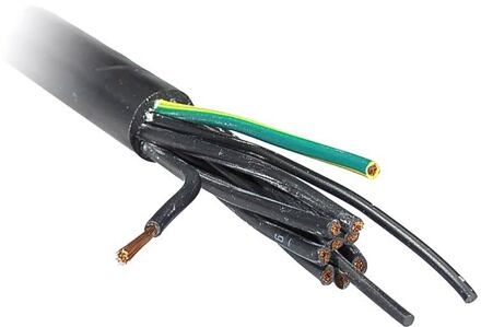 Proel HPC-1025 netvoedingkabel netvoedingkabel, grijs, prijs per meter mpr-1025bk antiflame, 10 x 2,5 mm, diam.16,8mm