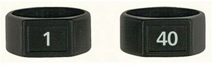 Proel KXLR-1X40 xlr plug genummerde ringen xlr plug genummerde ringen, nummer 1 - 40