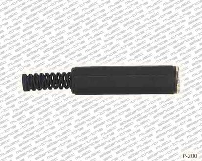 Proel P-200 jack plug female jack plug female, 2-polig, pvc zwart (jpf-200), moulded veer pvc 7mm