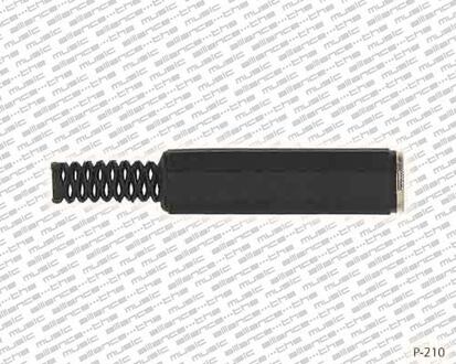 Proel P-210 jack plug female jack plug female, 3-polig, pvc zwart (jpf-210), moulded veer pvc 7mm