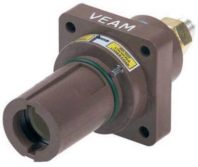 Proel PF-P1 powerlock chassispart, female, brown 1e fase litton-veam