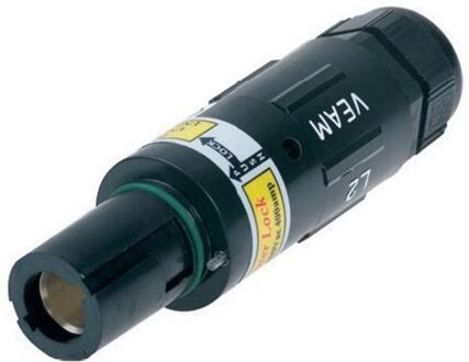 Proel PF-V2 powerlock cable section, female, black 2e fase litton-veam