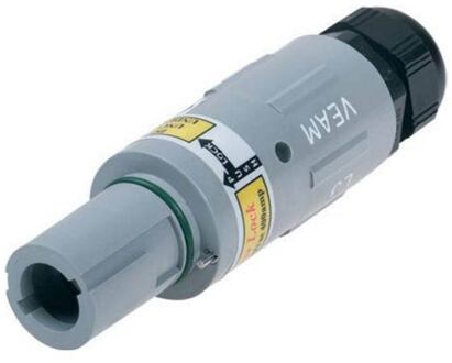 Proel PF-V3 powerlock cable section, female, black 3e fase litton-veam