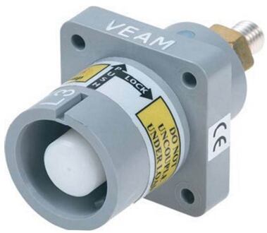 Proel PM-P3 powerlock chassispart, male, black 3e fase litton-veam