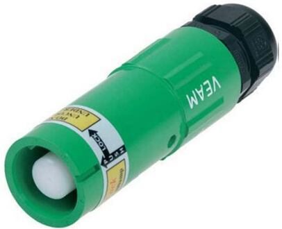 Proel PM-VG powerlock cable section, male, green earth litton-veam