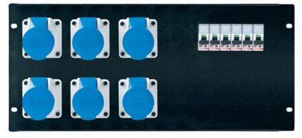 Proel SDC-110 19 panel assembled, output, 3 one, 4 x sdc-840 + with 4 sdc-802, 16a 240v