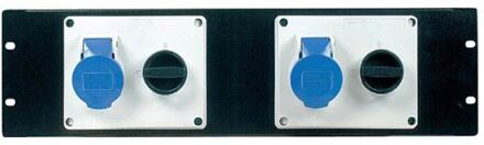 Proel SDC-117 19 panel assembled, output, 3 one, 2 x mechanic, powerlock chassisd, 32a 250 Volt