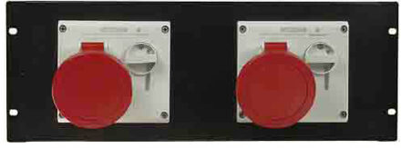 Proel SDC-118 19 panel assembled, output, 5 one, 2 x mechanic, powerlock chassisd, 32a 415v