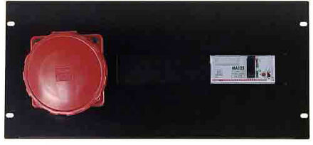 Proel SDC-190 19 panel assembled, output, 5 one, 1 x sdc-25-pi+1 sdc-817(e,l.c.b.)125a 415v