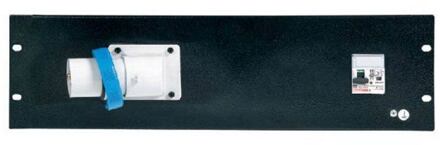 Proel SDC-210 19 panel assembled, input, 3 one, 1 x sdc-850+ 1 x sdc-810(e,l.c.b.), 16a 250 Volt