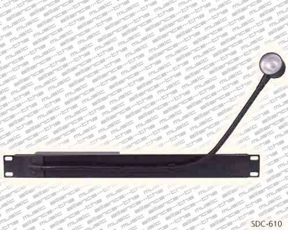 Proel SDC-610 19 inch panel assembled, 1 HE, met sdc-630 light on gooseneck 50 cm