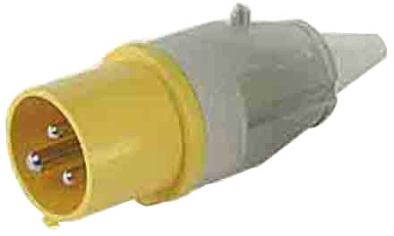 Proel SDC-834 power supply cable section, male, 16a 130v, 2p + t