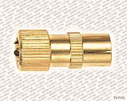 Proel TV-FVG TV plug TV plug, female, goudlak