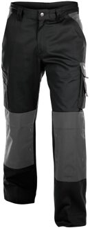 Profesional Workwear Werkbroek Met Kniezakken - Boston Zwart/cementgrijs - Mt 52