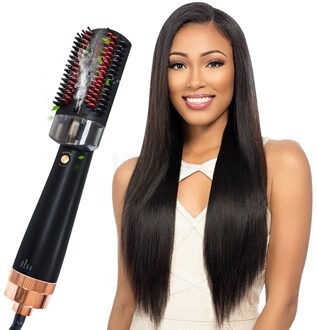 Professinal 2 In 1 Föhn Borstel Stijltang Curler Kam Multifunctionele Styling Tools Elektrische Air Brush Vrouwen au plug